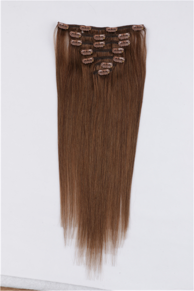 100 human hair clip in extensions JF008
